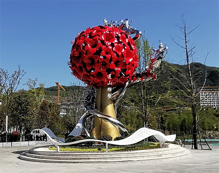 不锈钢雕塑表面着色