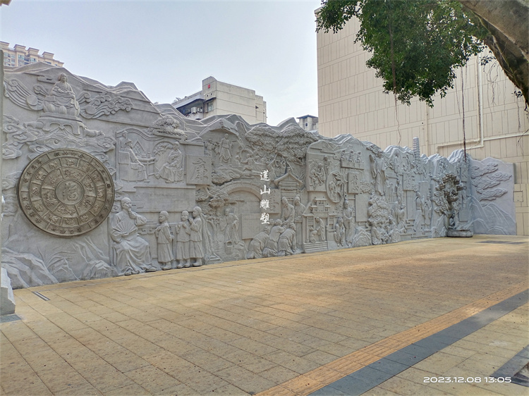 重庆大足龙中路铸铜浮雕