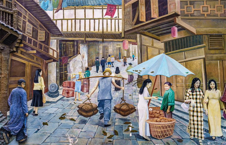 四川万源不锈钢板景墙