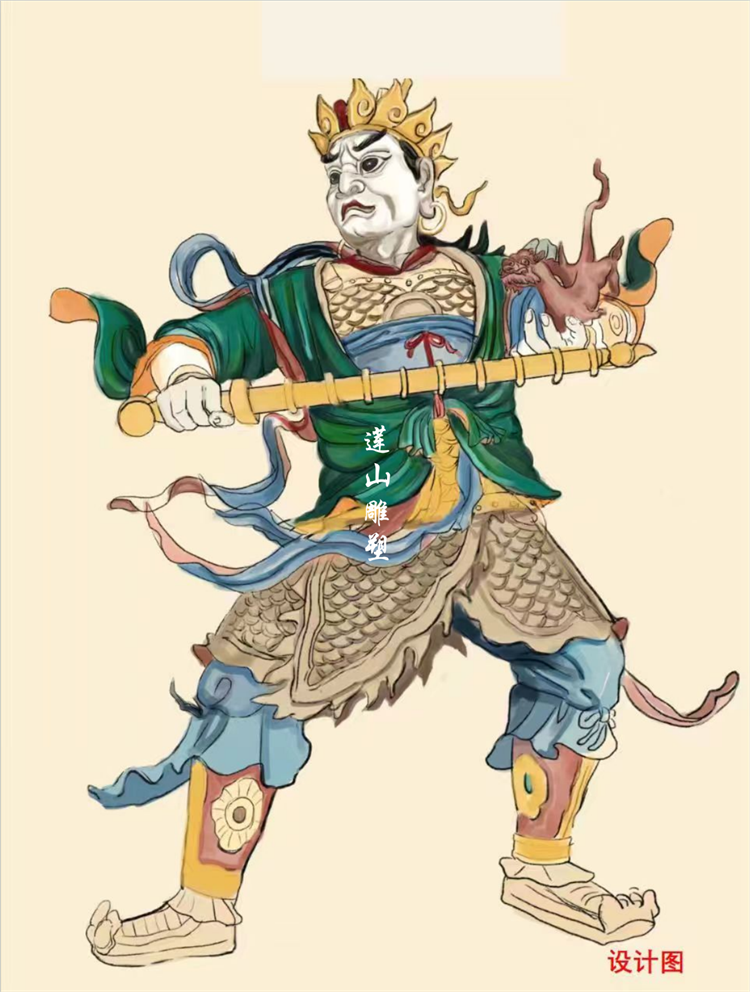 四川成都道观人物雕塑设计