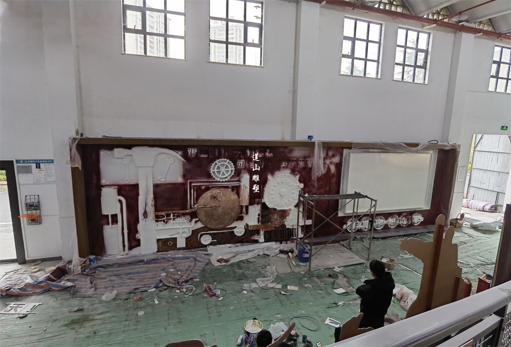 贵州遵义三线建设博物馆玻璃钢浮雕
